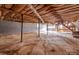 Unfinished basement area with dirt floor at 643 Alf Hoover Rd, Lincolnton, NC 28092