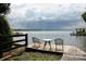 Lakeside pier with table and chairs offers beautiful views of the open water at 670 Allenton St, Norwood, NC 28128