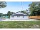 House exterior showcasing a newly constructed home with a fenced yard at 815 3Rd St, Kings Mountain, NC 28086