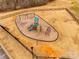 Aerial view of fenced community playground with colorful play structure at 8312 Compton Acres Ln, Waxhaw, NC 28173