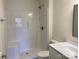 Clean bathroom with a shower and modern fixtures at 1027 Adams St, Statesville, NC 28677