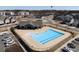 Community pool area featuring a large pool, a splash pad, and a covered pavilion at 1036 Barnette Farm Ln, Monroe, NC 28110