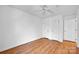 Bright bedroom with hardwood floors and closet at 12822 Angel Oak Dr, Huntersville, NC 28078