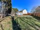 Expansive backyard with lush lawn and privacy fence, offering a great space for outdoor activities and gatherings at 12907 Mccahan Ln, Huntersville, NC 28078