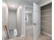 Hallway leading to bedroom with an open closet at 14955 Alexander Place Dr, Huntersville, NC 28078