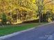 Wooded lot with grassy area and paved road access at 14955 Alexander Place Dr, Huntersville, NC 28078