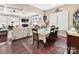 Open living space with coffered ceilings, fireplace, and seamless flow into the dining area at 2001 Arbor Hills Dr, Indian Trail, NC 28079