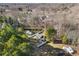 Aerial view of house and property, showcasing large backyard and detached garage at 2019 N Park Drive Dr, Salisbury, NC 28144