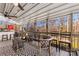 Cozy screened porch with ceiling fans and bar area at 2019 N Park Drive Dr, Salisbury, NC 28144