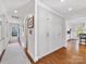 Hallway with custom storage at 2315 Red Fox Trl, Charlotte, NC 28211