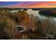 Aerial view of luxury lakefront home at 296 Windemere Isle Rd, Statesville, NC 28677