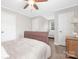 Comfortable bedroom featuring a ceiling fan, and neutral walls at 3300 Chancellor Ln, Monroe, NC 28110