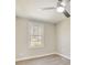 Bedroom with ceiling fan and a large window at 3920 Admiral Ave, Charlotte, NC 28205