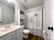 Full bathroom with shower/tub combo and updated vanity at 7562 Silver Arrow Dr, Charlotte, NC 28273