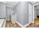 Bright bathroom with double vanity and a separate tub at 830 Lowder St, Albemarle, NC 28001