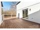 Spacious deck overlooks backyard with wooded area at 108 Vance Allen Ave, Rockwell, NC 28138