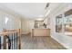 Modern kitchen with island, stainless steel appliances, and light cabinets at 108 Vance Allen Ave, Rockwell, NC 28138