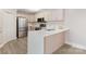 Modern kitchen with stainless steel appliances and a breakfast bar at 108 Vance Allen Ave, Rockwell, NC 28138