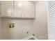 Functional laundry area with cabinets and hookups at 108 Vance Allen Ave, Rockwell, NC 28138