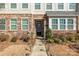 Townhome entrance with stonework and landscaping at 1412 Galloway Rd, Charlotte, NC 28262