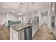 Open kitchen with a spacious island, stainless steel appliances, and hardwood flooring at 315 Skyebrook Ln, Rock Hill, SC 29730