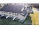 Aerial view of property showing backyard and balcony at 4194 La Crema Dr, Charlotte, NC 28214