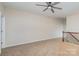 Large bonus room with carpet flooring and a ceiling fan providing a flexible living space at 4194 La Crema Dr, Charlotte, NC 28214