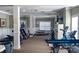 Fitness room at community center with modern exercise equipment for residents' use at 4194 La Crema Dr, Charlotte, NC 28214