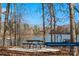 Scenic grill and picnic area by the lake, perfect for outdoor meals and relaxation at 4194 La Crema Dr, Charlotte, NC 28214