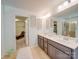 Double vanity bathroom with a large mirror and plenty of counter space at 6029 Landry Ln, Indian Land, SC 29707