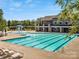 Resort-style pool with lap lanes, a fun area, and plenty of lounge chairs at 6029 Landry Ln, Indian Land, SC 29707