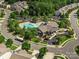 Community pool with clubhouse and surrounding neighborhood at 6029 Landry Ln, Indian Land, SC 29707