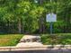 Entrance to a community nature trail at 6029 Landry Ln, Indian Land, SC 29707