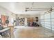 Spacious two-car garage with ample storage and overhead door at 6835 Ingleside Dr, Sherrills Ford, NC 28673