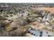 Wide aerial view of the home and surrounding town at 806 S Martin Luther King Ave, Salisbury, NC 28144