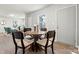 Cozy dining area with a four-person table near the living room at 806 S Martin Luther King Ave, Salisbury, NC 28144