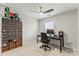 Bedroom with ceiling fan and large shelving unit at 1201 Township Pkwy, Belmont, NC 28012