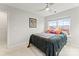 Bedroom featuring ceiling fan, plush pillows and natural light at 1201 Township Pkwy, Belmont, NC 28012
