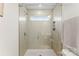 Bathroom shower with glass door at 1201 Township Pkwy, Belmont, NC 28012