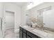 Contemporary bath with granite countertops and double sinks at 232 Parkwood Ave, Charlotte, NC 28206