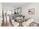 Dining room with view of kitchen and living room at 232 Parkwood Ave, Charlotte, NC 28206