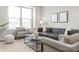 Comfortable living room featuring a modern sofa, armchair, and stylish coffee table at 232 Parkwood Ave, Charlotte, NC 28206