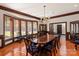 Spacious dining room with wood floors, wood trim, and lots of natural light at 2700 River Ridge Pl, Fort Mill, SC 29708