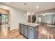 Stylish kitchen island with granite countertop, perfect for meal preparation and casual dining at 2864 Park Ridge Blvd, Rock Hill, SC 29732