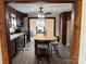 Kitchen features wood counters, a kitchen island and stainless steel appliances at 3186 Catawba St, Claremont, NC 28610