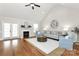 Bright and airy living room with vaulted ceiling, fireplace, and stylish decor at 332 Shiloh S Rd, York, SC 29745