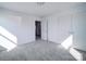 Bedroom featuring closet space, neutral walls, carpeted floors and doorway view to the next room at 554 Geneva Cir, Gastonia, NC 28056