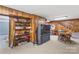 Finished basement features a kitchenette, bathroom, and ample storage space at 906 Harmony Dr, Statesville, NC 28677
