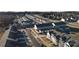 High-angle aerial view showing an overview of the community and surrounding area at 12712 Wandering Brook Dr, Charlotte, NC 28273