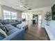 Open-concept living area showcases a modern design, great for entertaining at 12712 Wandering Brook Dr, Charlotte, NC 28273